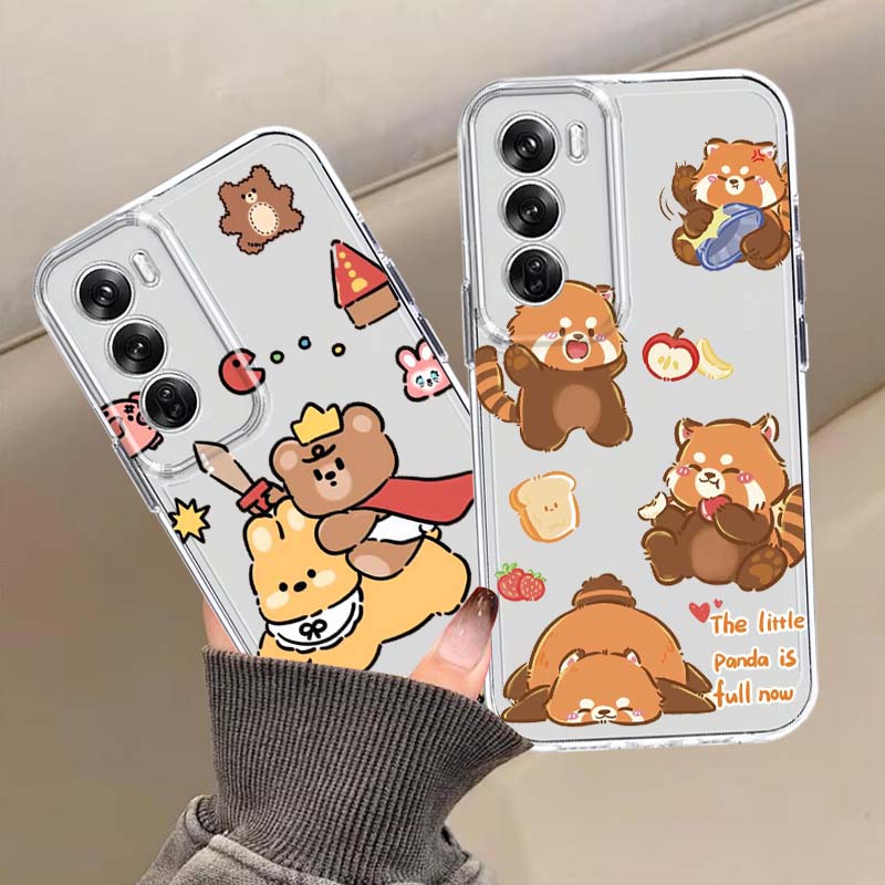 Oppo A78 - Coque de téléphone transparente avec dessin