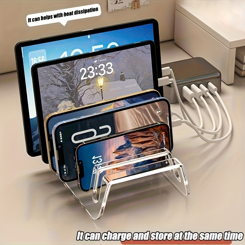 Modern Electronics Gadgets - Support de stockage multi-appareils en acrylique