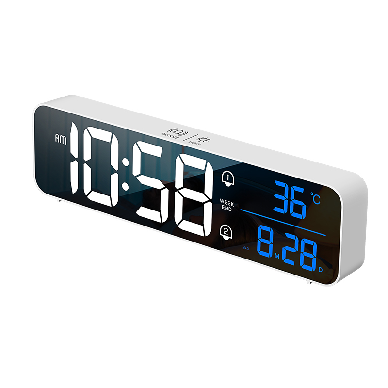 Modern Electronics Gadgets - Réveil numérique LED, horloge électronique murale/table