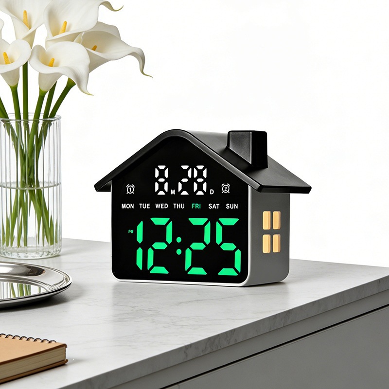 Réveil LED en forme de maison, - Modern Electronics Gadgets avis et prix