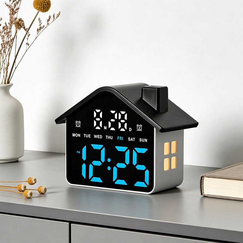 Réveil LED en forme de maison, - Modern Electronics Gadgets avis et prix